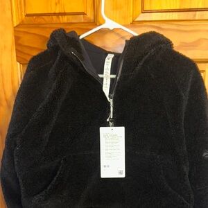 Cozy Black Fleece Hoodie